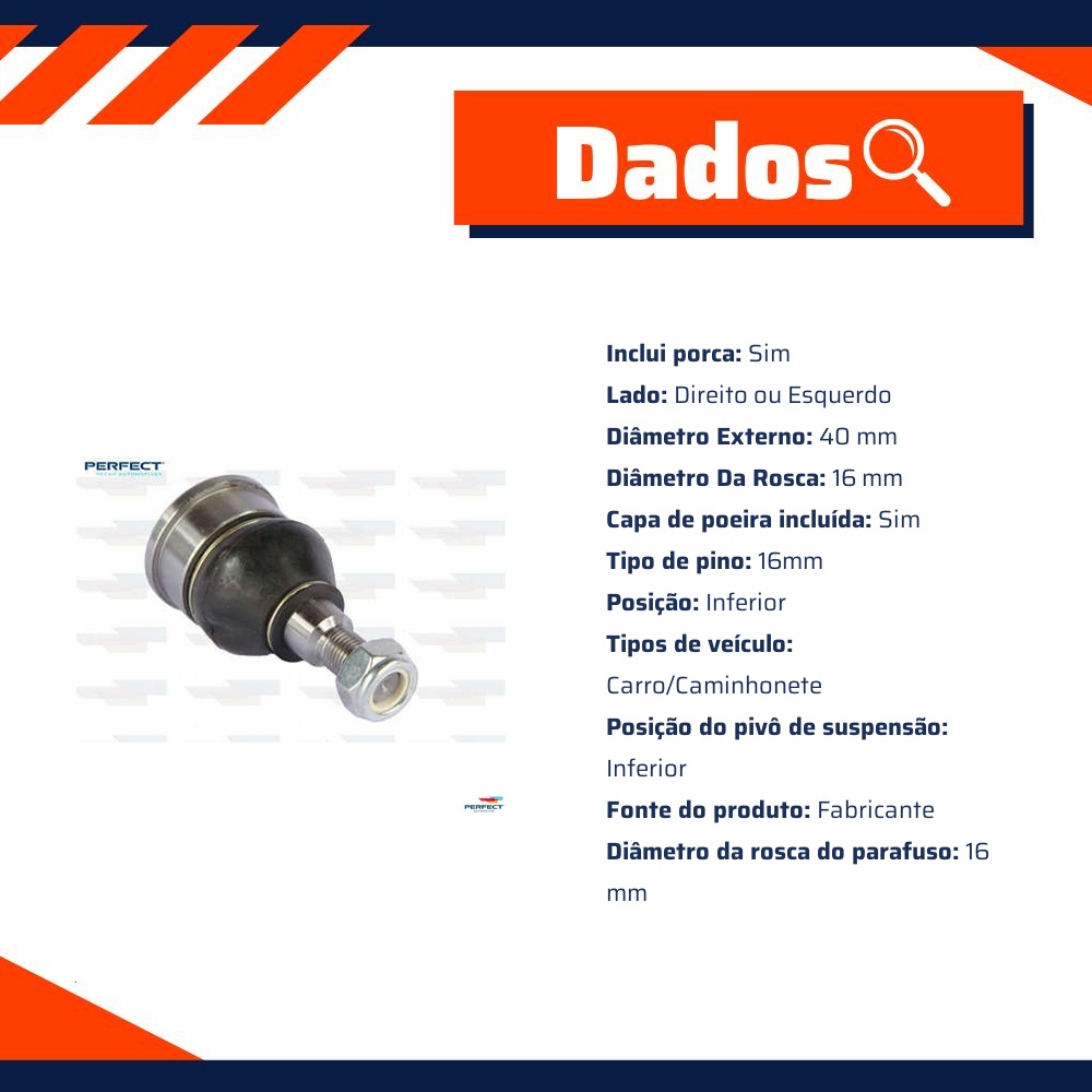 Pivo Suspensão para Honda Civic - Perfect - PVI2001