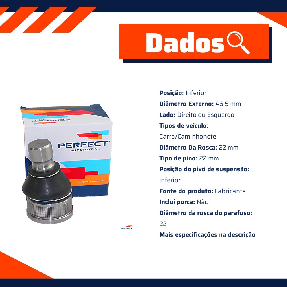 Pivo Suspensão para Ford Edge - Perfect - PVI0215