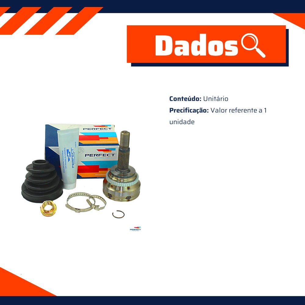 Kit Junta Homocinética para Toyota Camry e RAV4 - Perfect - KJH0708
