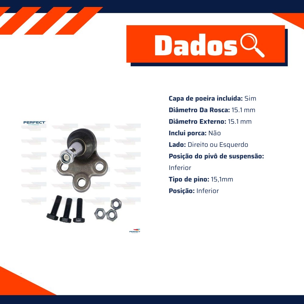 Pivo Suspensão para Chevrolet Captiva - Perfect - PVI1061