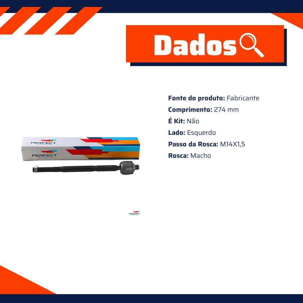 Axial de Direção para Fiat Linea e Punto - Perfect - BRD1002