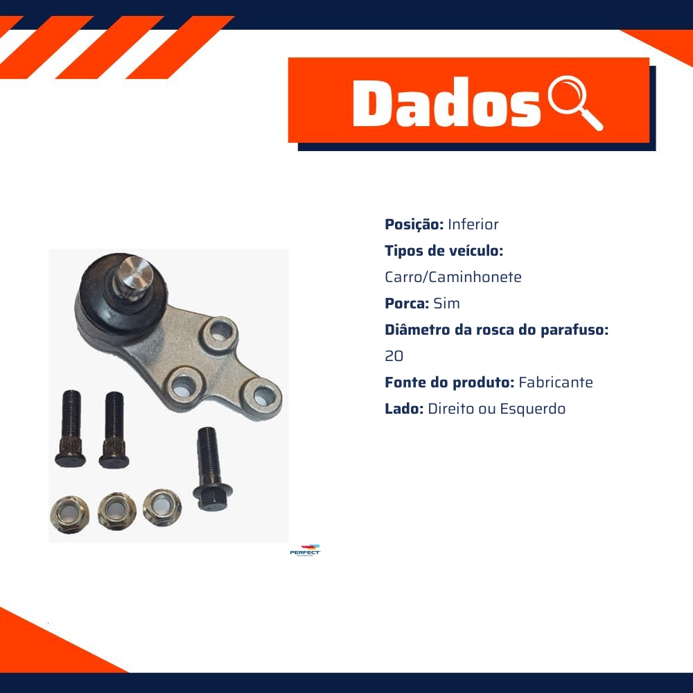 Pivo Suspensão para Hyundai Veracruz - Perfect - PVI2112