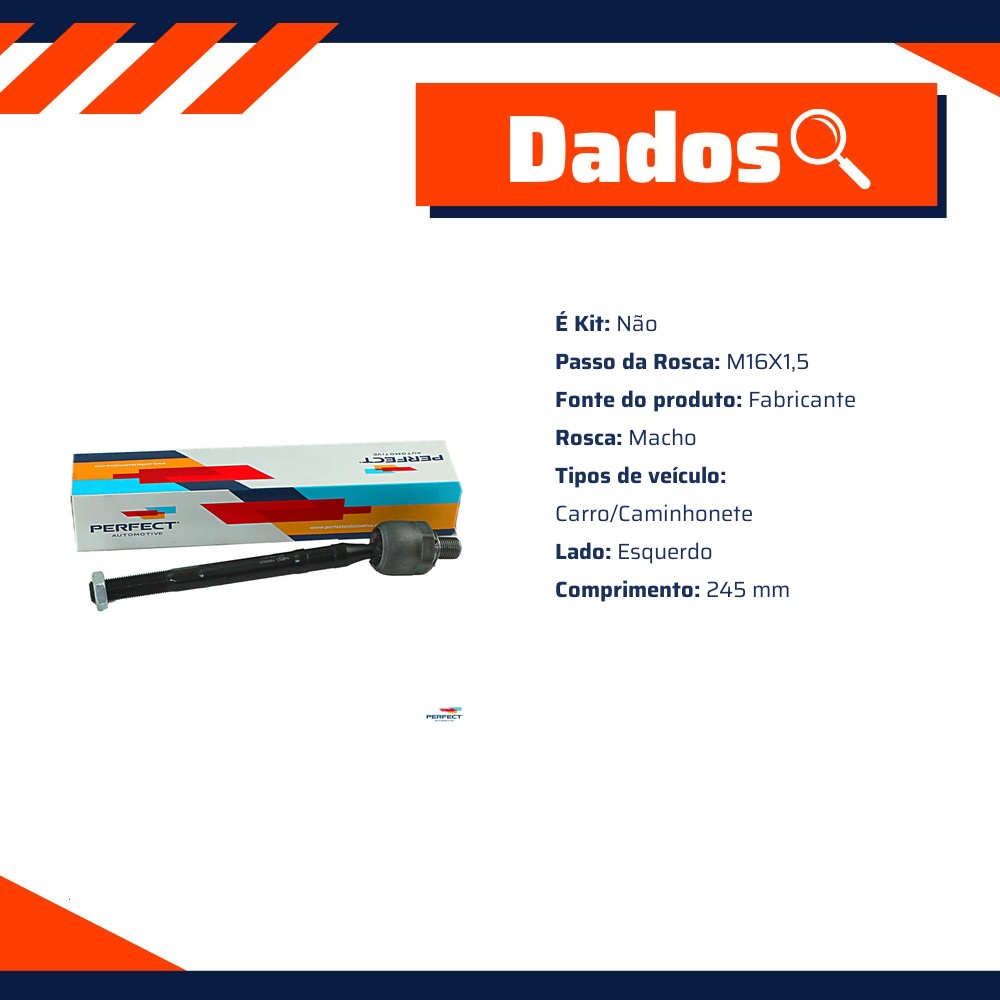 Axial de Direção para Hyundai Tucson e KIA Sportage - Perfect - BRD1036