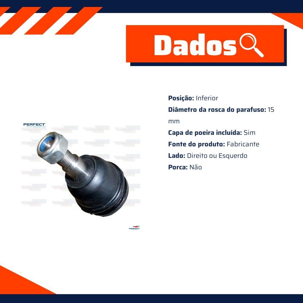 Pivo Suspensão para JAC J3 - Perfect - PVI1068