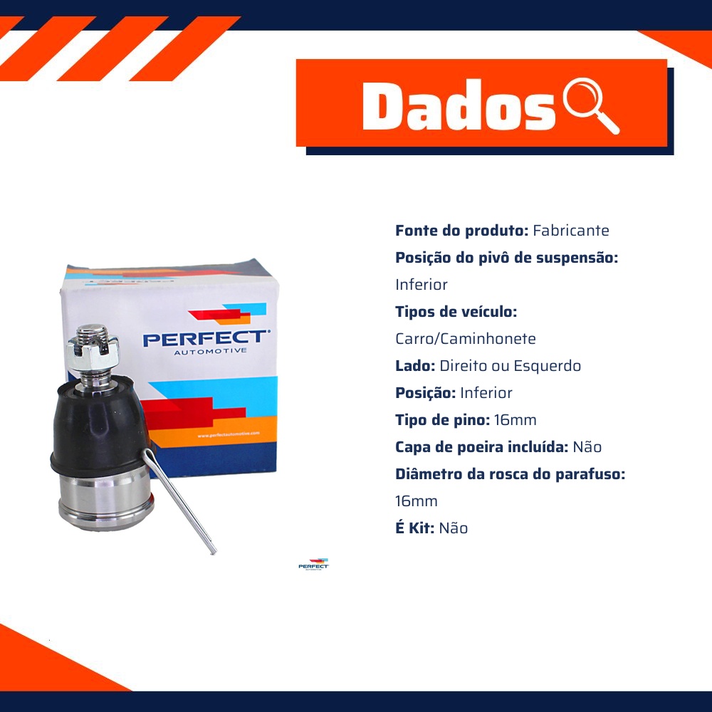 Pivo Suspensão para Honda FIT - Perfect - PVI2004S