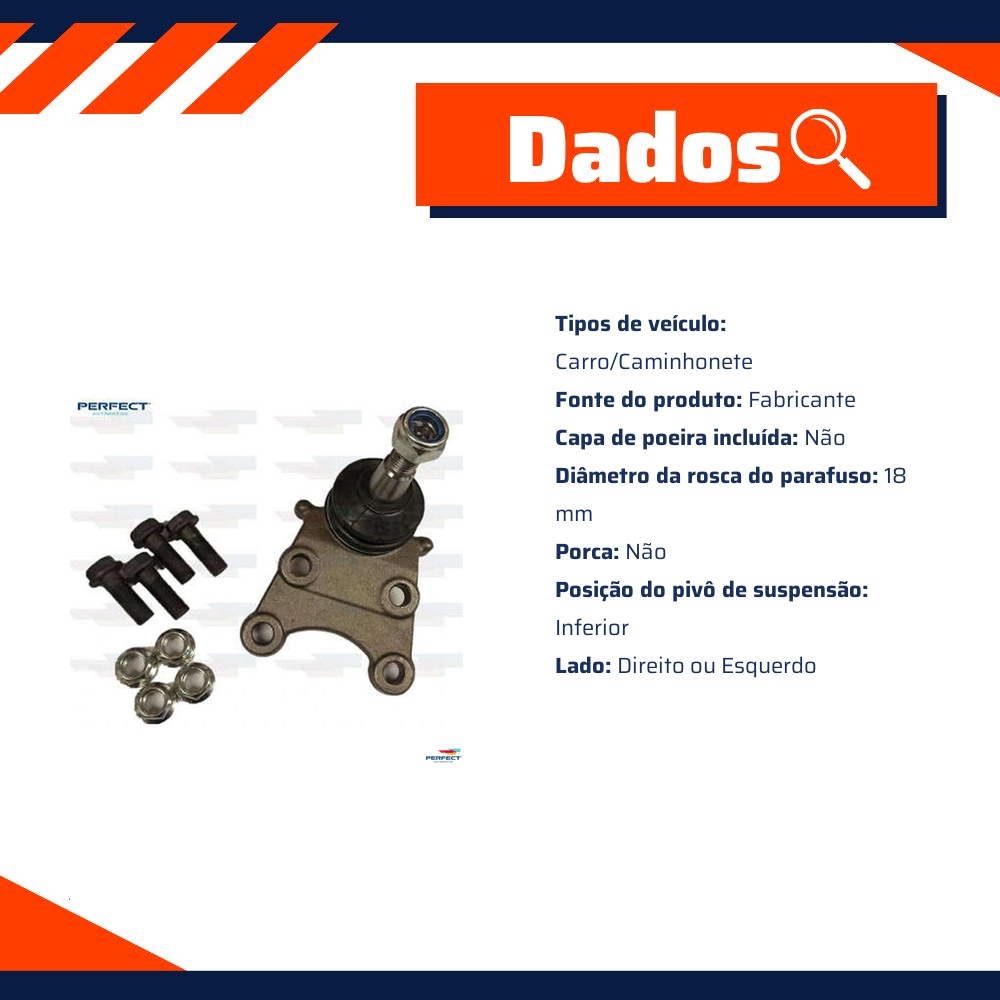 Pivo Suspensão para Chevrolet S10 - Perfect - PVI0300