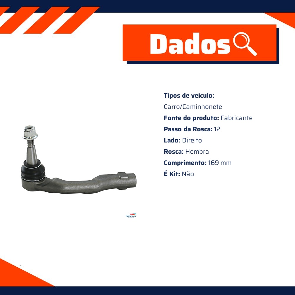 Terminal de Direção para Volvo XC60 e XC90 - Perfect - TDI3902