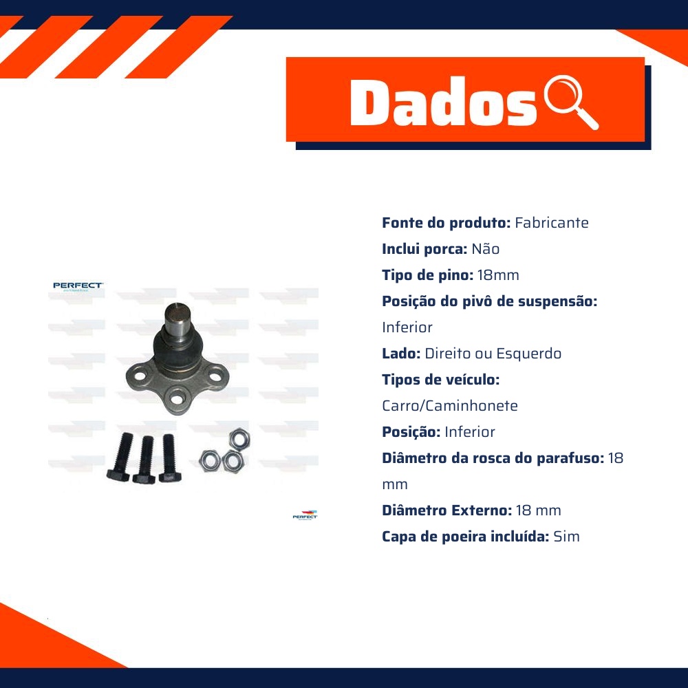 Pivo Suspensão para Citroen C3 - Perfect - PVI1048