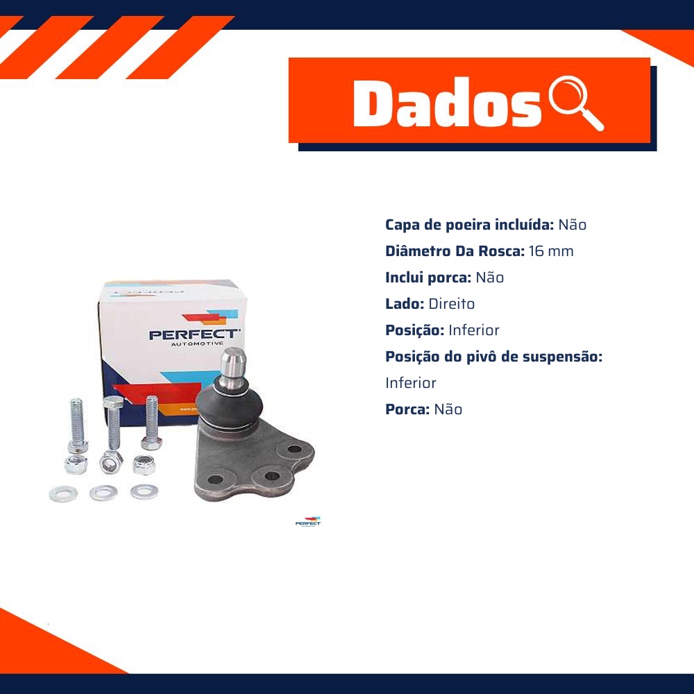 Pivo Suspensão para Fiat Strada - Perfect - PVI0101