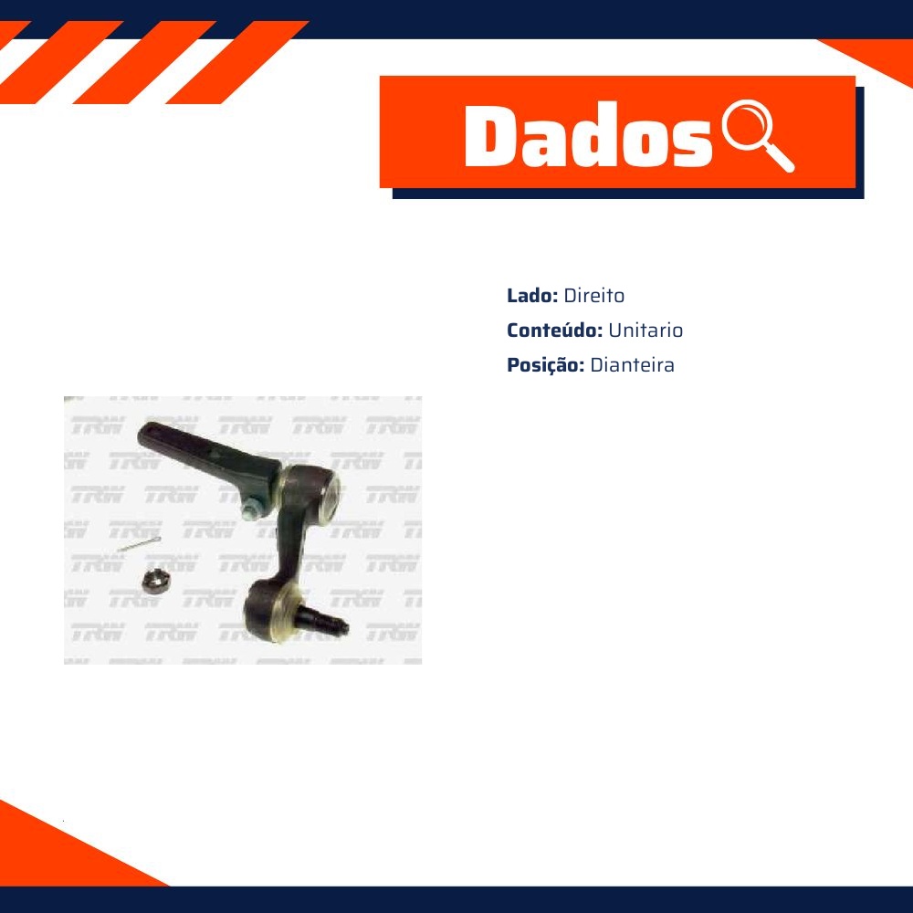 Braço Auxiliar da Direção para Chevrolet Blazer e S10 - TRW - 32826029S