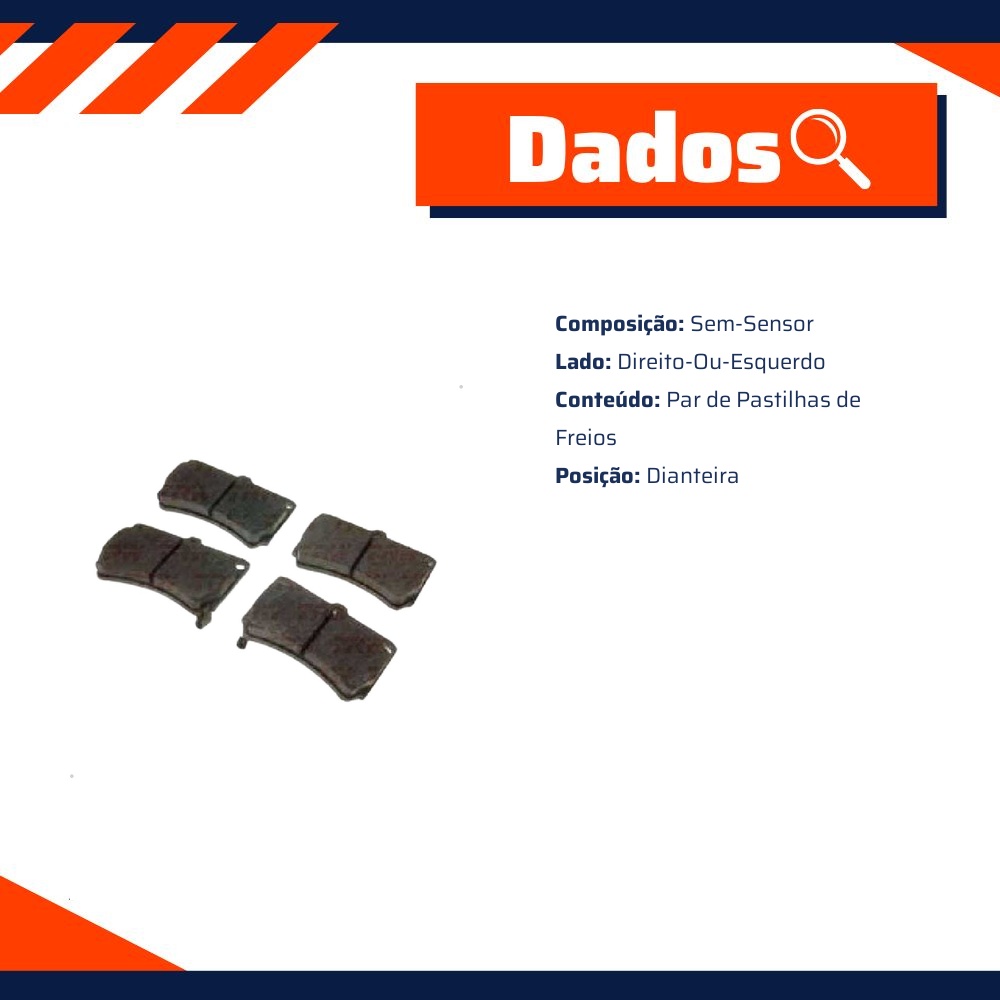 Pastilha de Freio Dianteira para Mazda Protege - TRW - RCPT01280