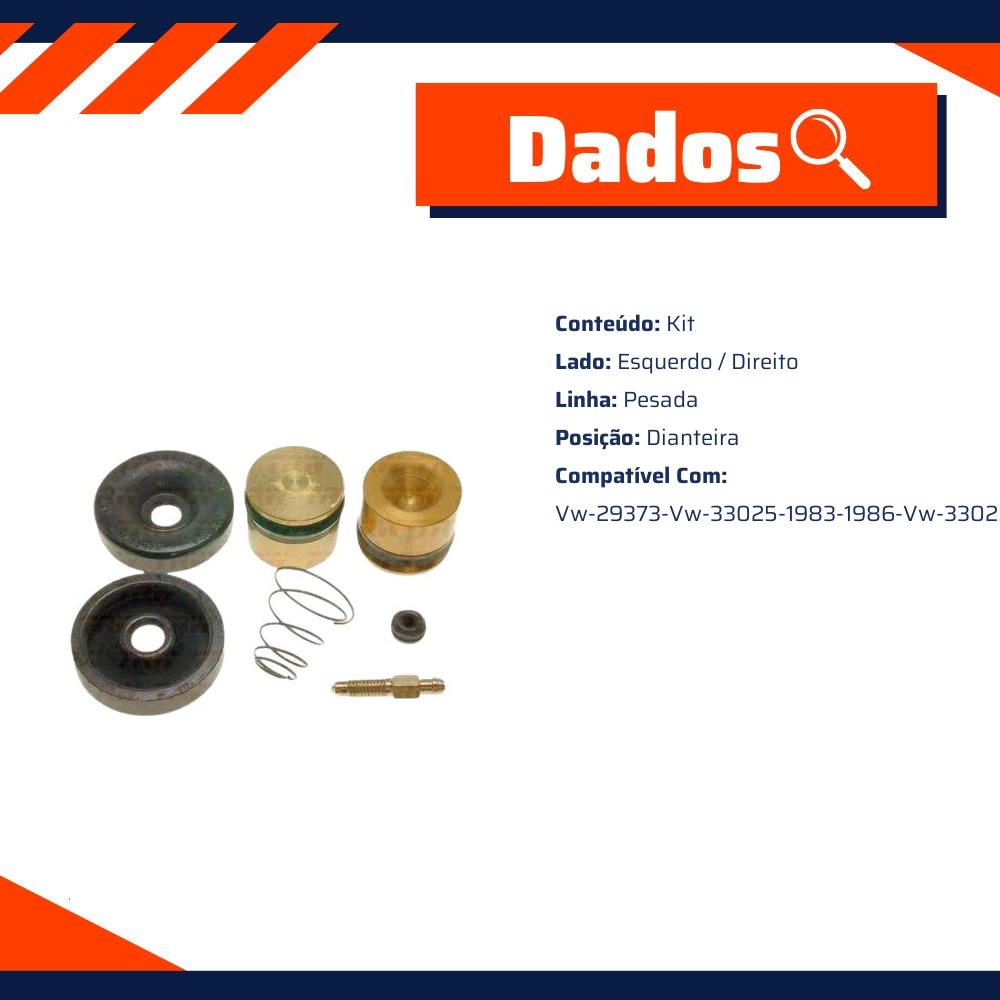 Reparo Completo do Cilindro de Roda - TRW - RRCR57811