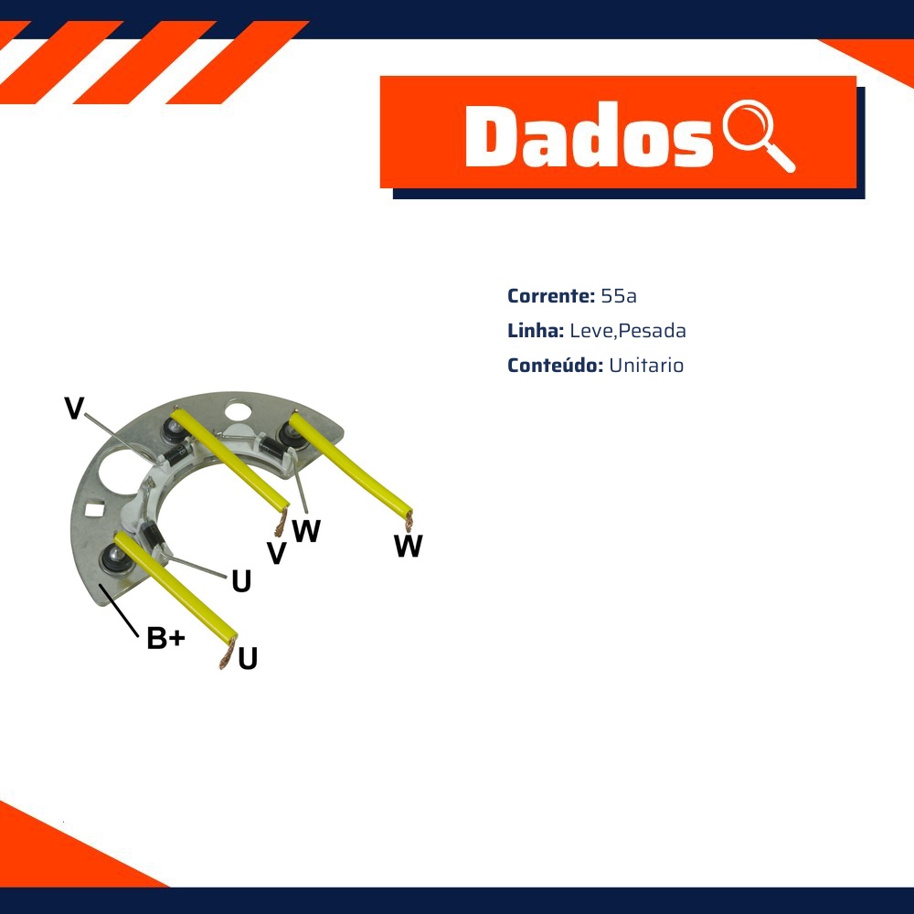 Retificador do Alternador - Gauss - GA1006