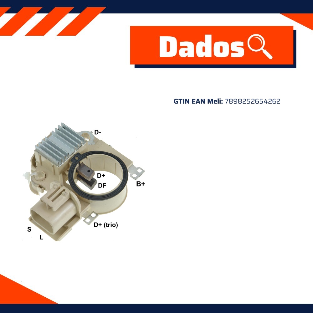 Regulador de Voltagem 14V para Mitsubishi L200 e L300 - Gauss - GA797