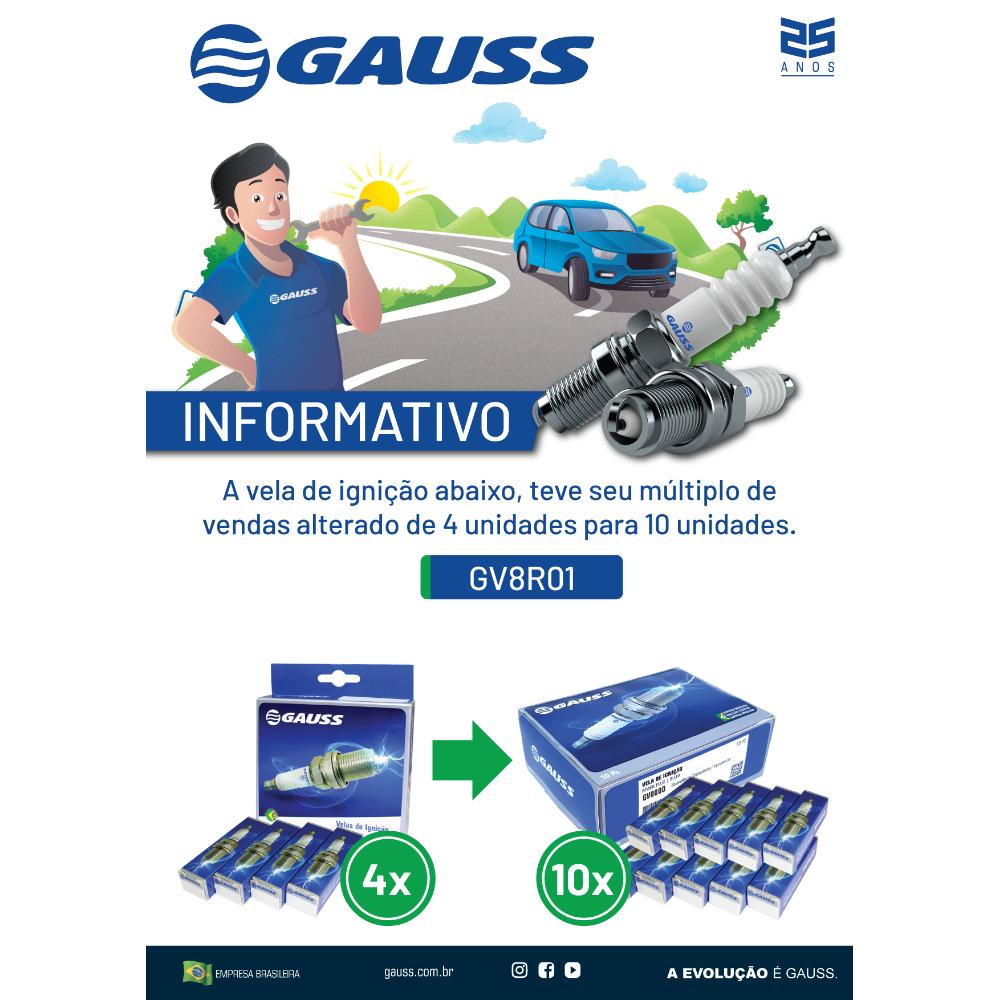 Vela de Ignição - Gauss - GV8R01