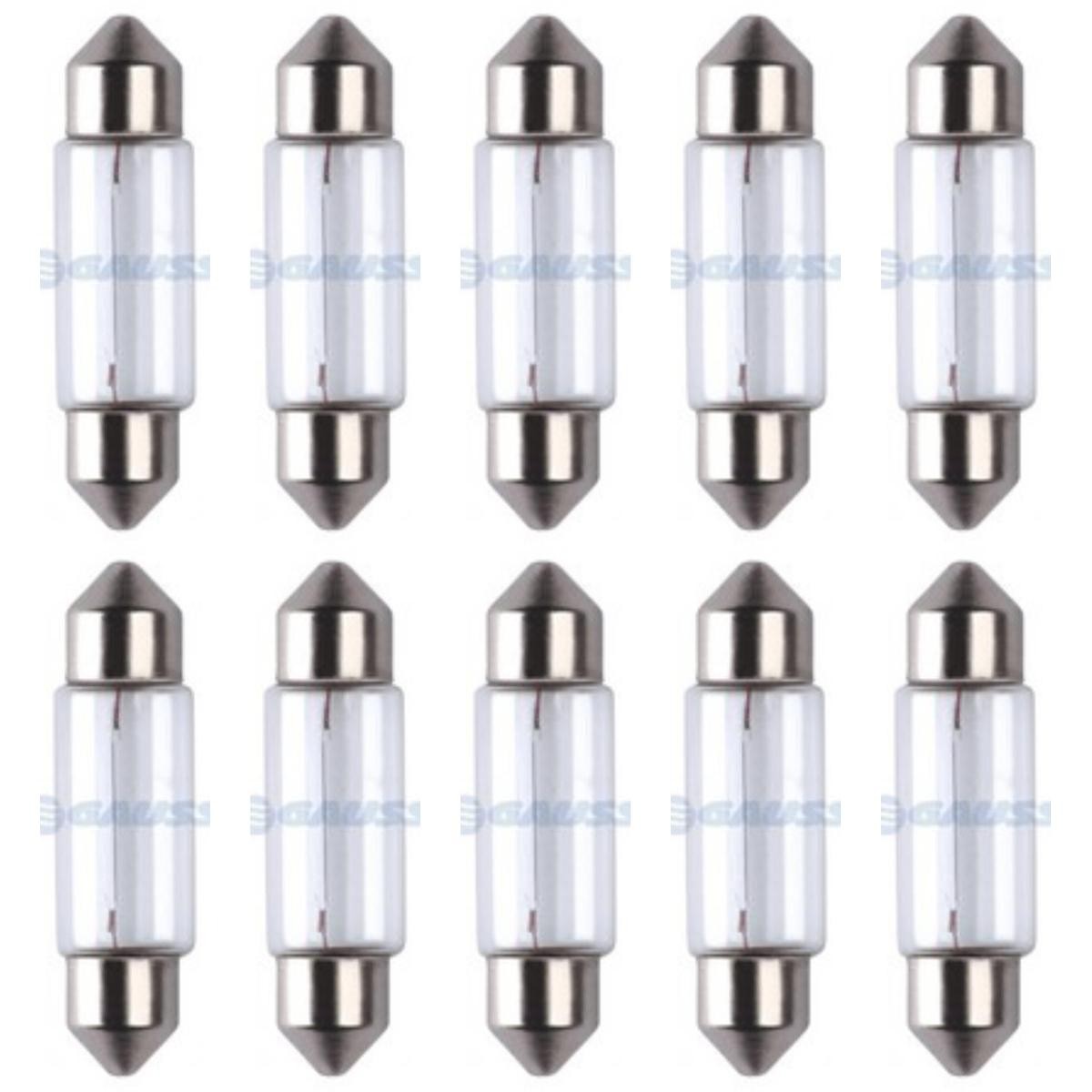 10 Lâmpadas Torpedo C5W 24V - Gauss - GL6418A