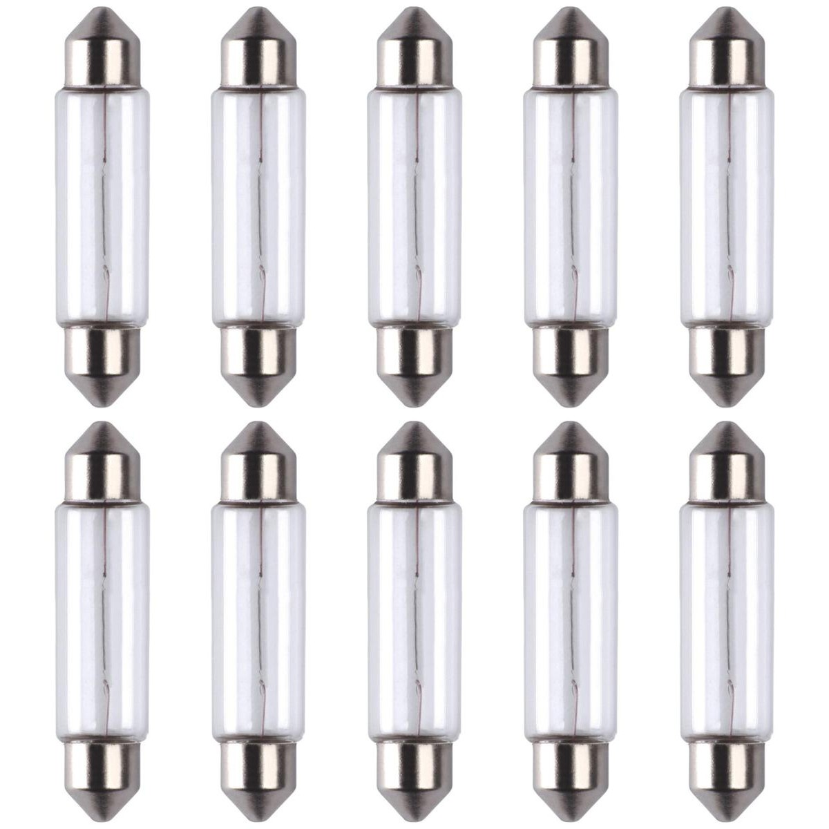 10 Lâmpadas Halógena Miniatura 12V 10W Sv8,5 para Chevrolet Malibu e Meriva - Gauss - GL6411