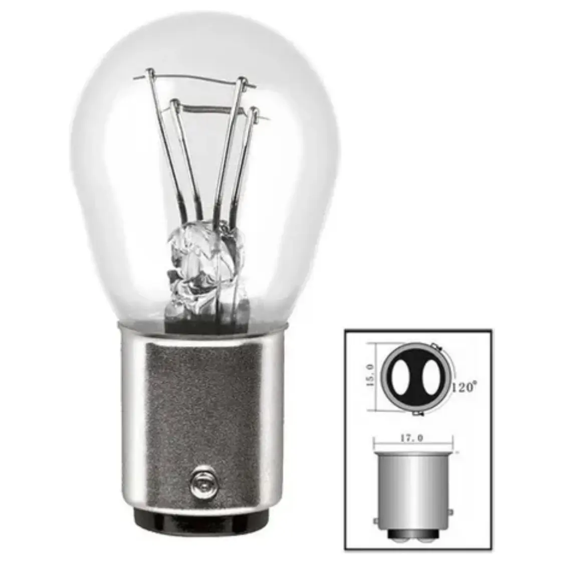 Lâmpada 2 Polos P21/5W 12V - Gauss - GL1034