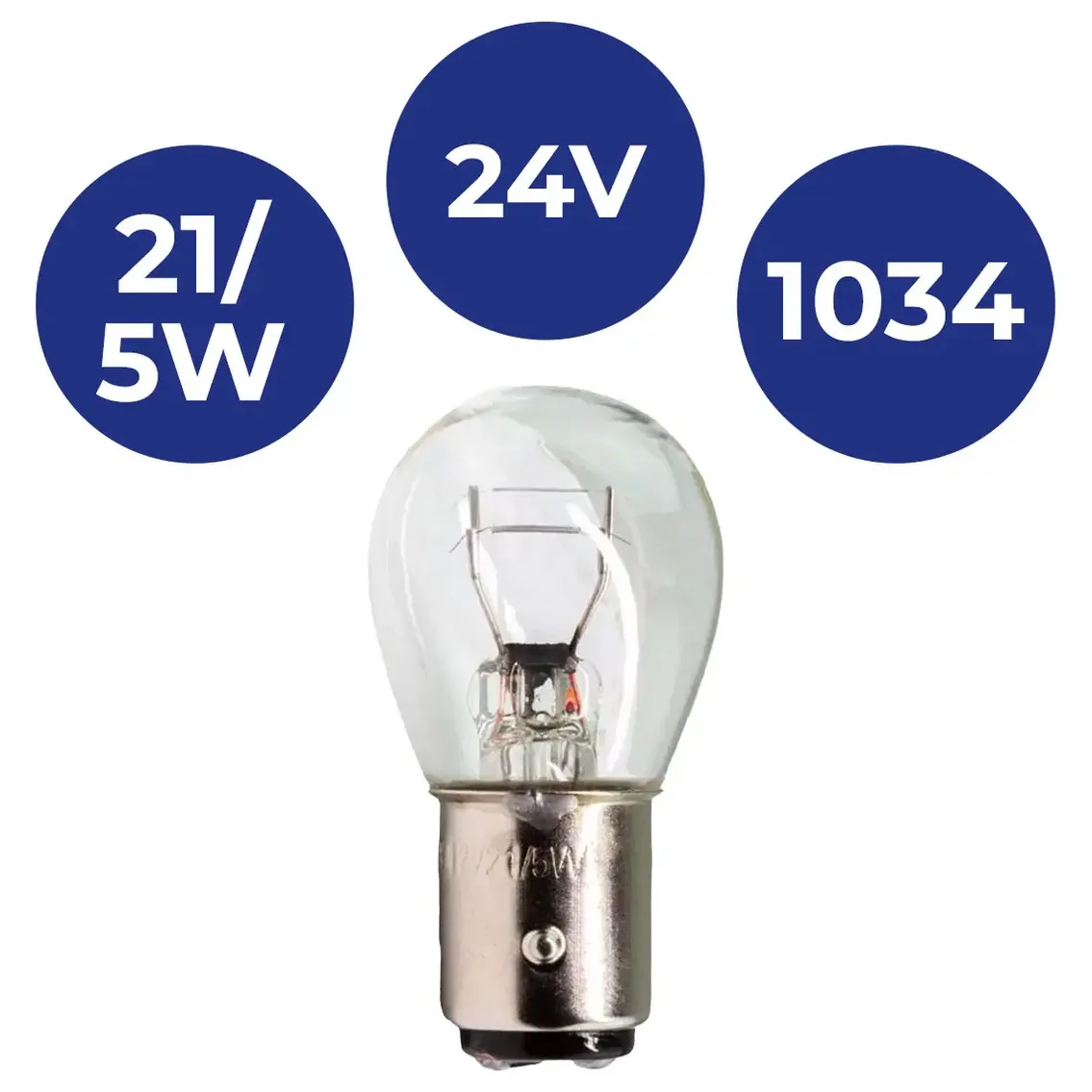 Lâmpada 2 Polos P21/5W 12V - Gauss - GL1034