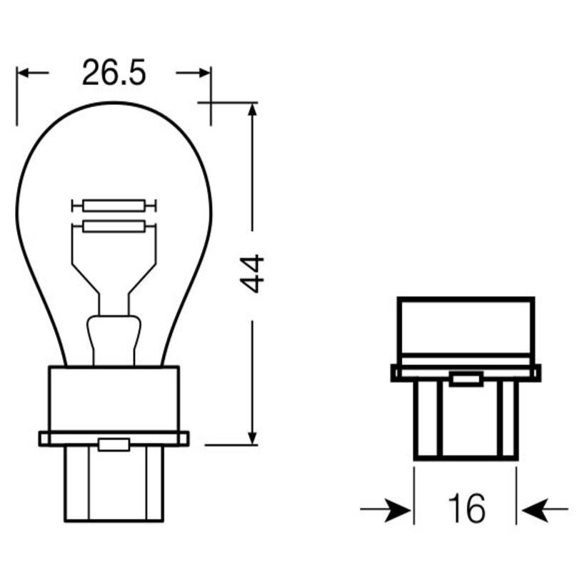10 Lâmpadas 27/7W 12V - Gauss - GL3157