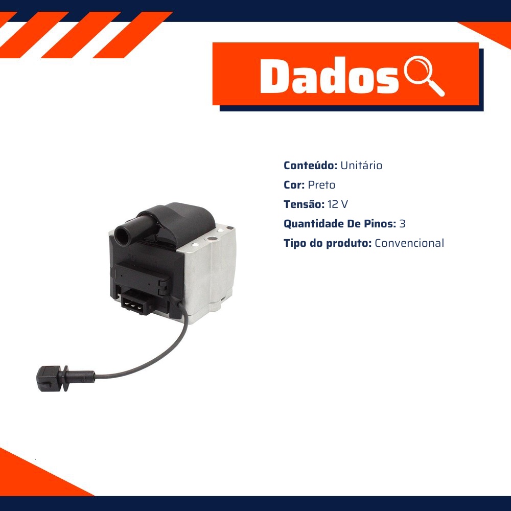 Bobina de Ignição - Gauss - GC4001