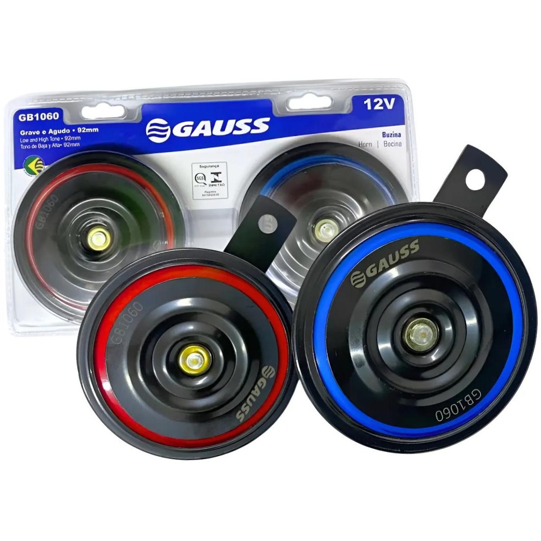 Par de Buzinas Paquerinha 12V - Gauss - GB1060