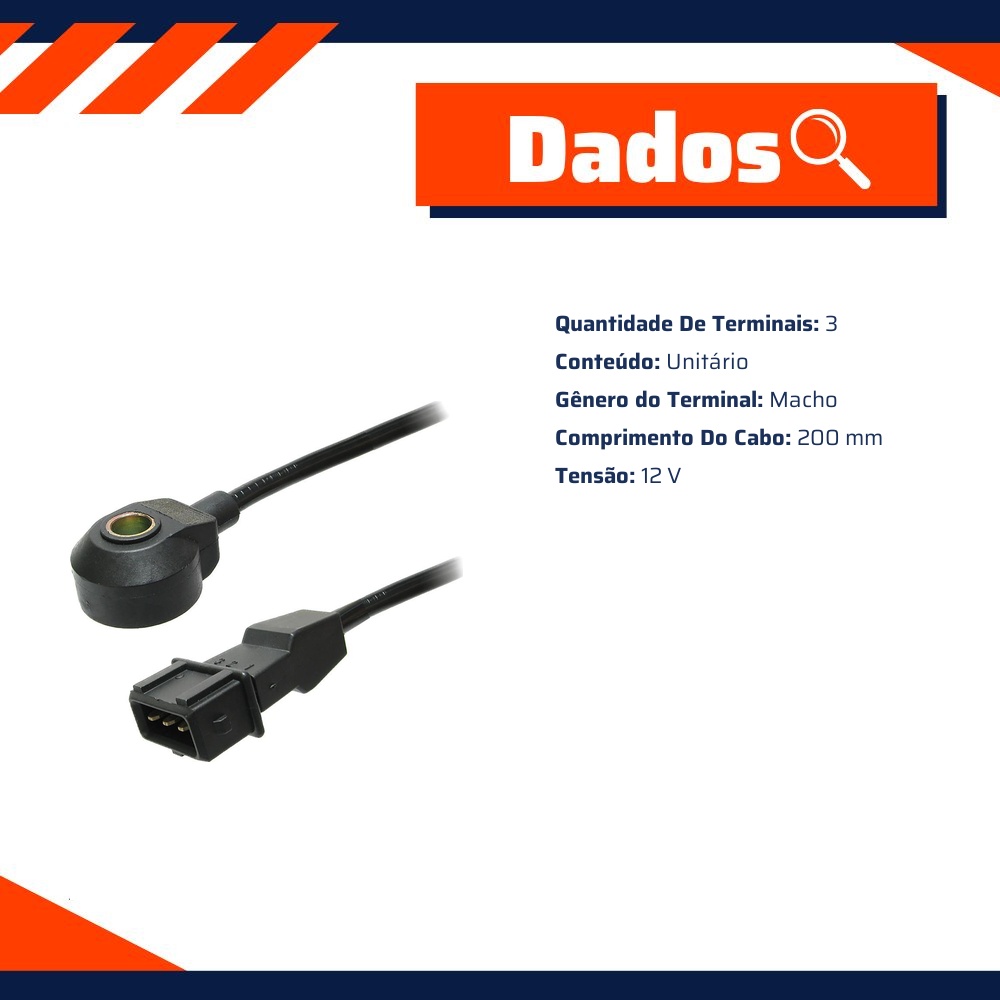 Sensor de Detonação para Fiat Palio e Siena - Gauss - GS5832
