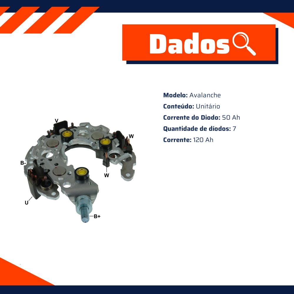 Ponte Retificadora Avalanche para Ford Focus - Gauss - GA1304