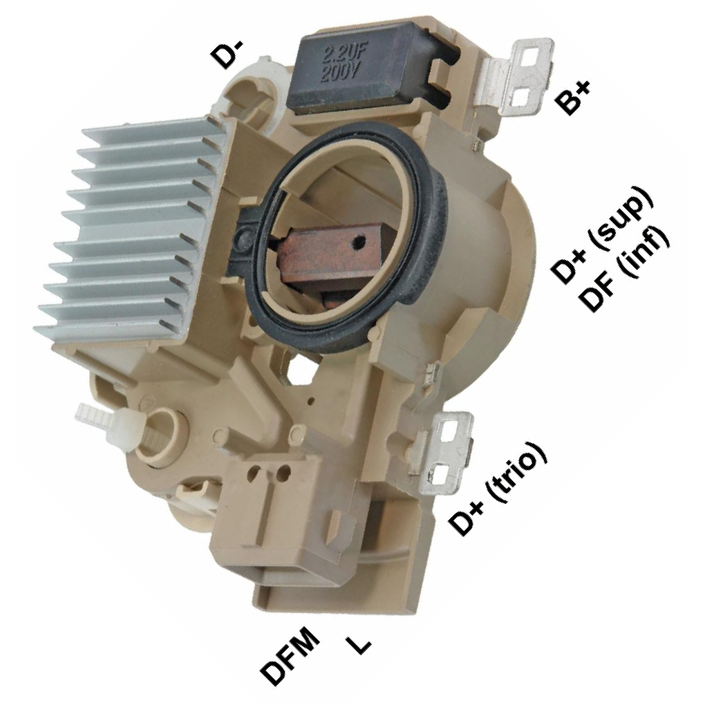 Regulador de Voltagem 14V para Ford Courier e Fiesta - Gauss - GA790