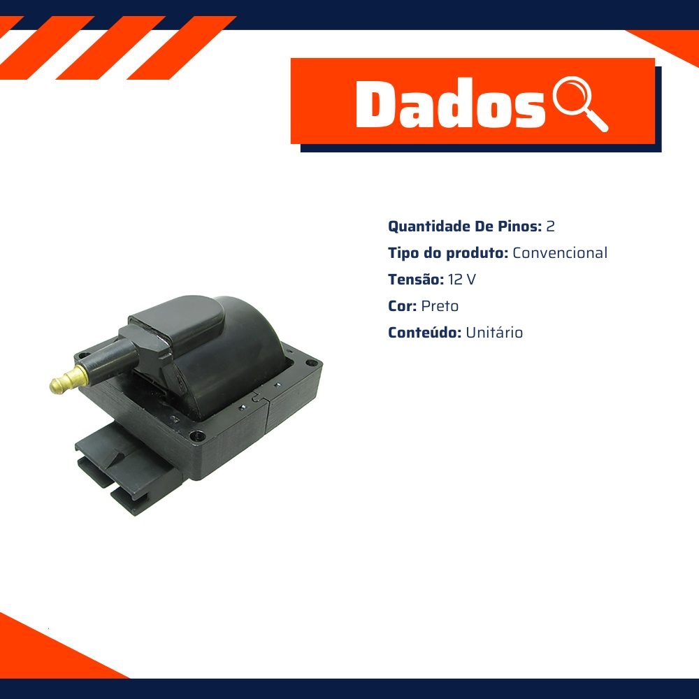 Bobina de Ignição - Gauss - GC4019