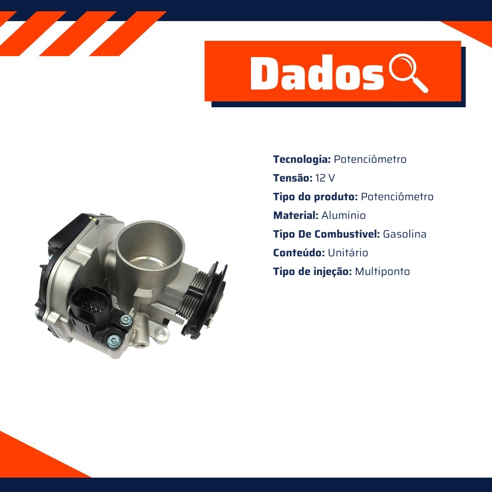 Corpo de Borboleta para Volkswagen Gol - Gauss - GI7005