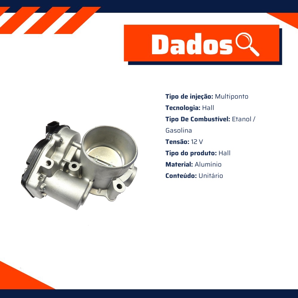 Corpo de Borboleta para Ford Fusion e Ranger - Gauss - GI7926