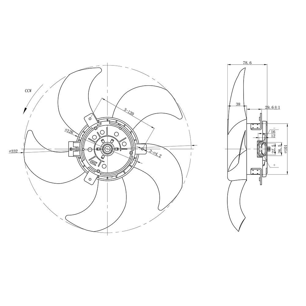 Eletroventilador - Gauss - GE1038