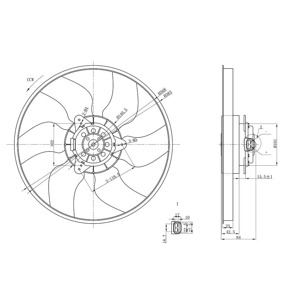 Eletroventilador - Gauss - GE1008