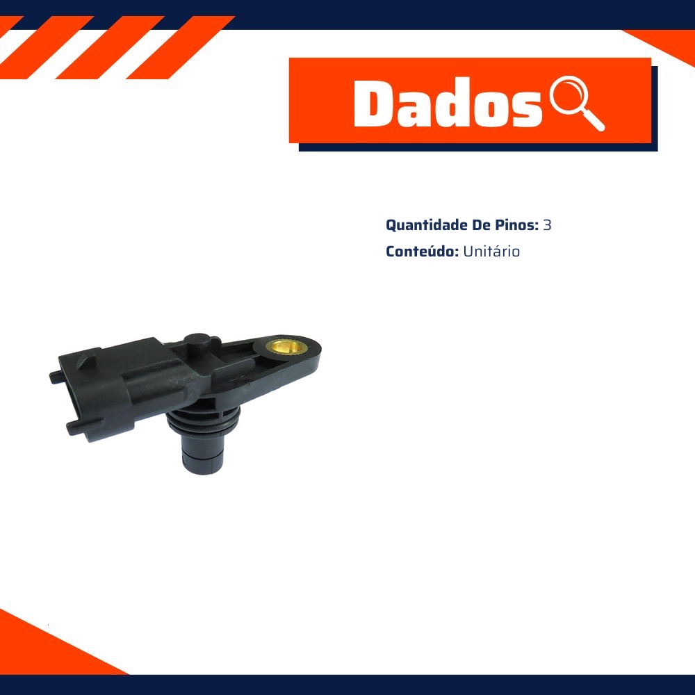 Sensor de Fase para Chevrolet Captiva e Suzuki Grand Vitara - Gauss - GS9079