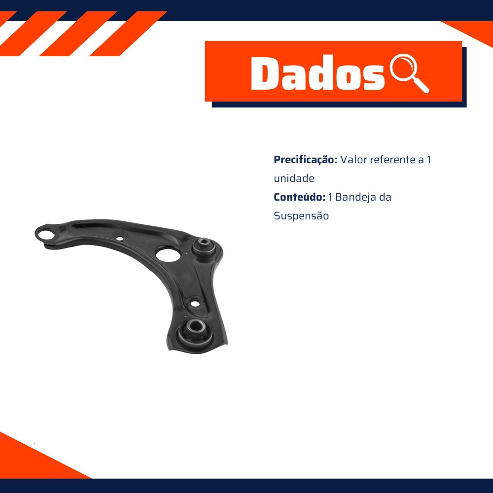 Bandeja da Suspensão para Nissan March e Versa - Nakata - NBJ6003E
