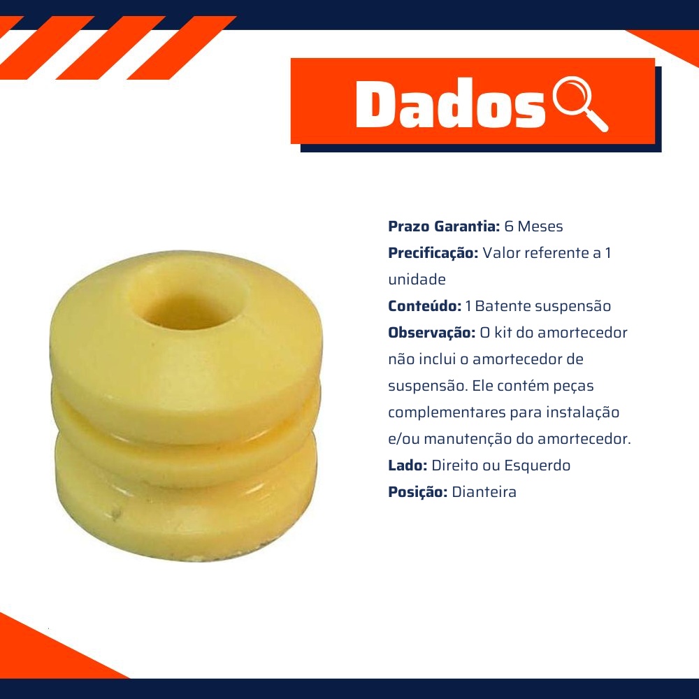 Batente Suspensão Dianteiro Direito ou Esquerdo para KIA Besta - Cofap - KSC33101S