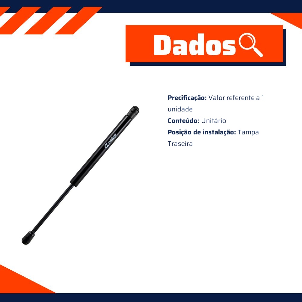 Amortecedor Mola a Gás da Tampa Traseira para Mitsubishi Pajero Tr4 - Cofap - 16476
