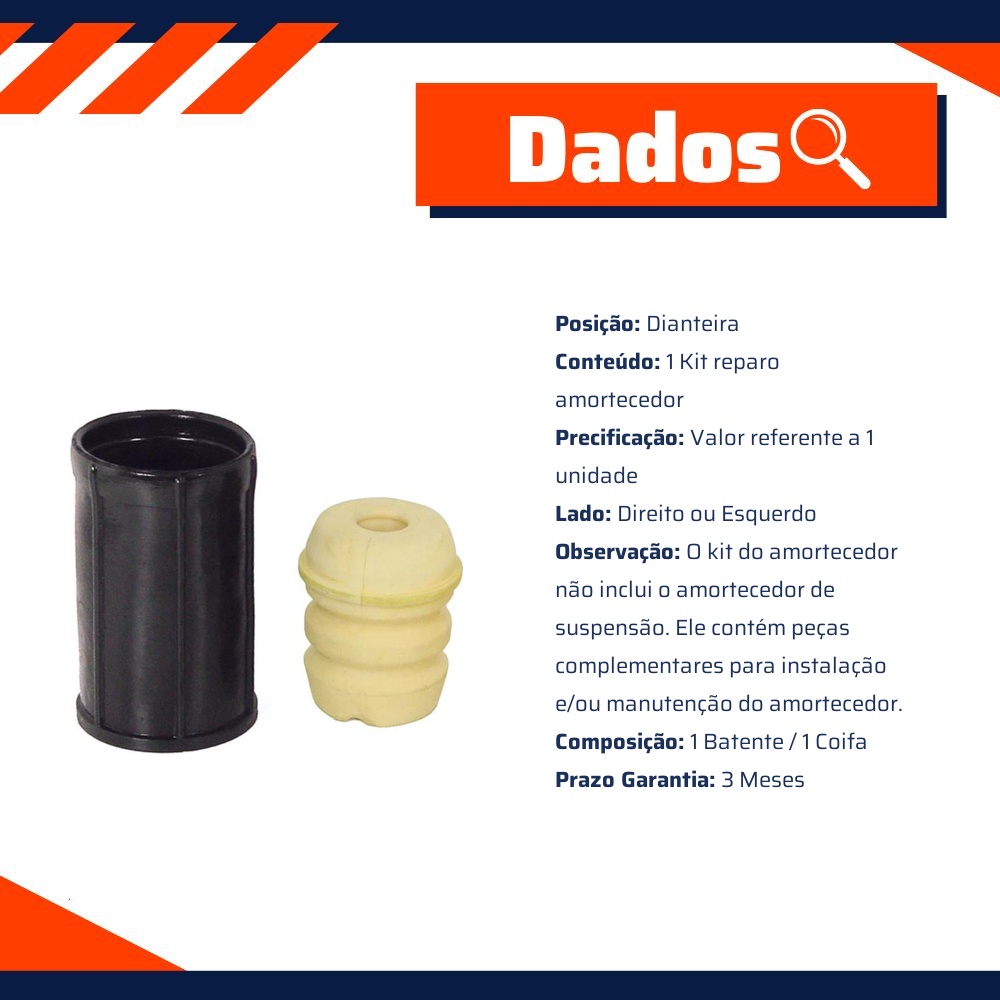 Kit Reparo Amortecedor Dianteiro - Cofap - KSC03103S