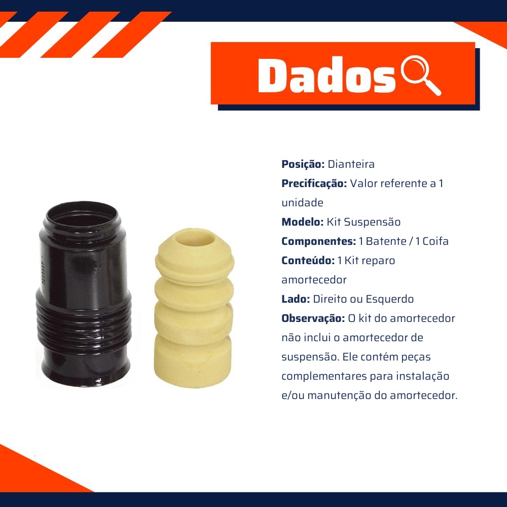 Kit Reparo Amortecedor Dianteiro - Cofap - KSC03106S