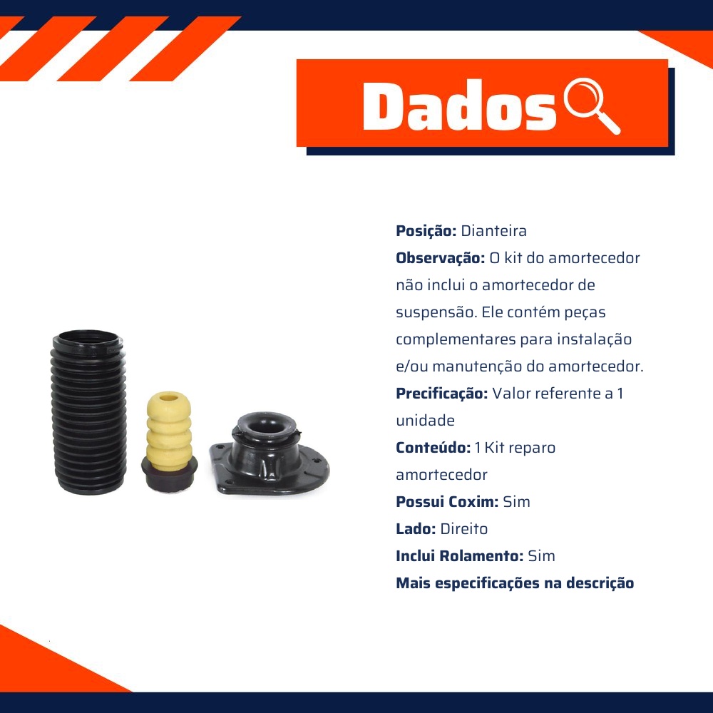 Top Kit Suspensão Dianteira Direita - Cofap - TKC03110