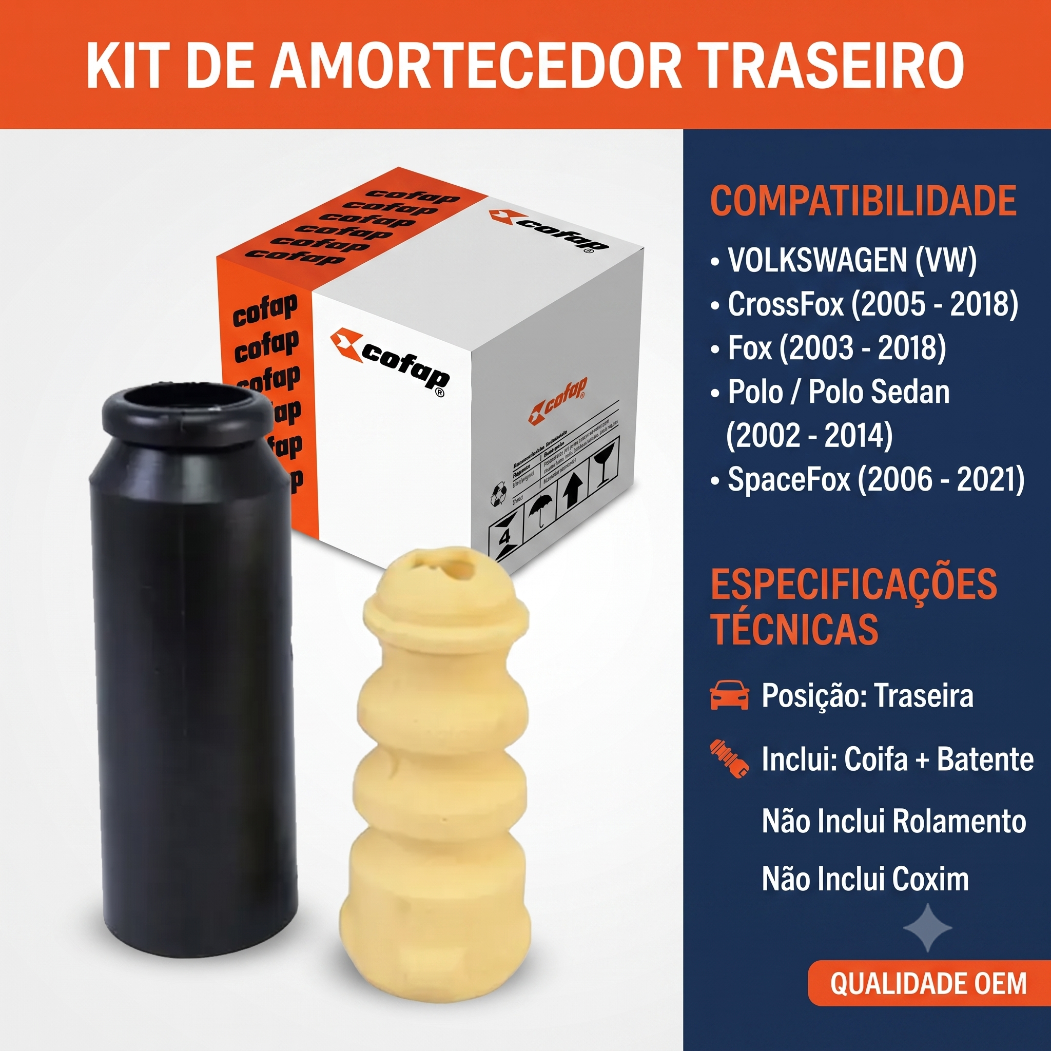 Kit Suspensão Traseira - Cofap - KSC01209S