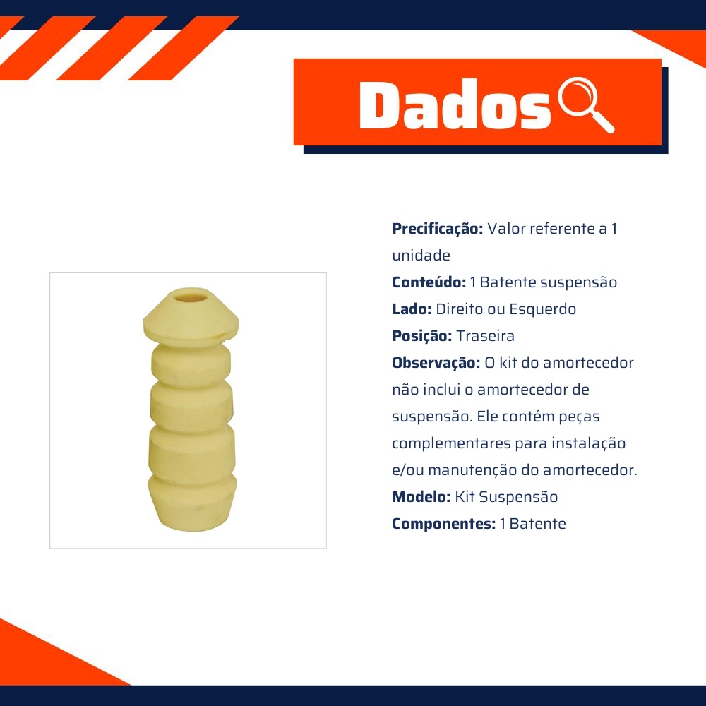 Batente Suspensão Traseiro para Chevrolet Opala - Cofap - KSC04201S