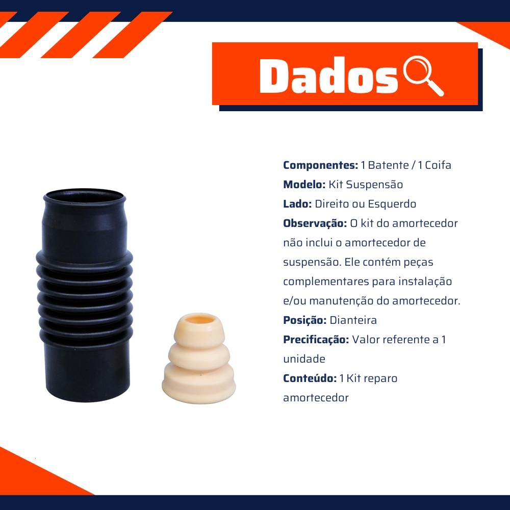 Kit Reparo Amortecedor Dianteiro para Ford Fusion - Cofap - KSC08109S