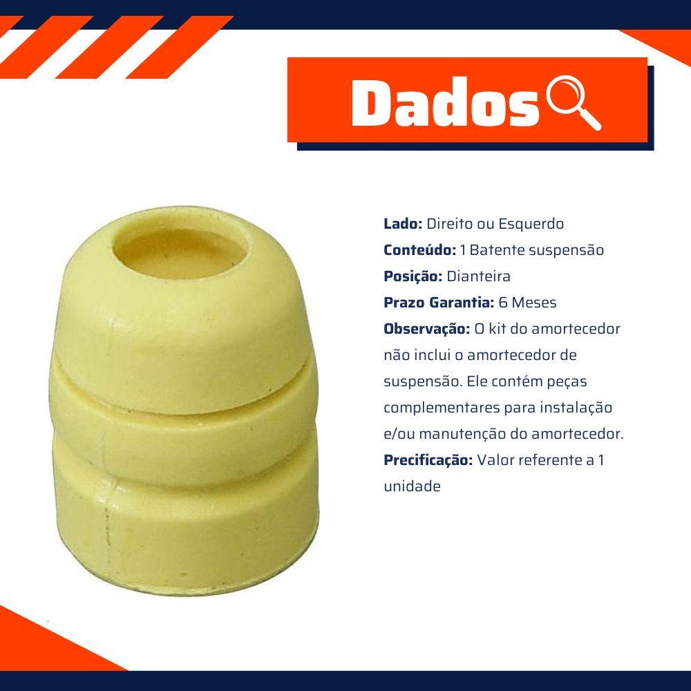 Batente Suspensão Dianteiro Direito ou Esquerdo para Citroen Jumper e Fiat Ducato - Cofap - KSC03111S
