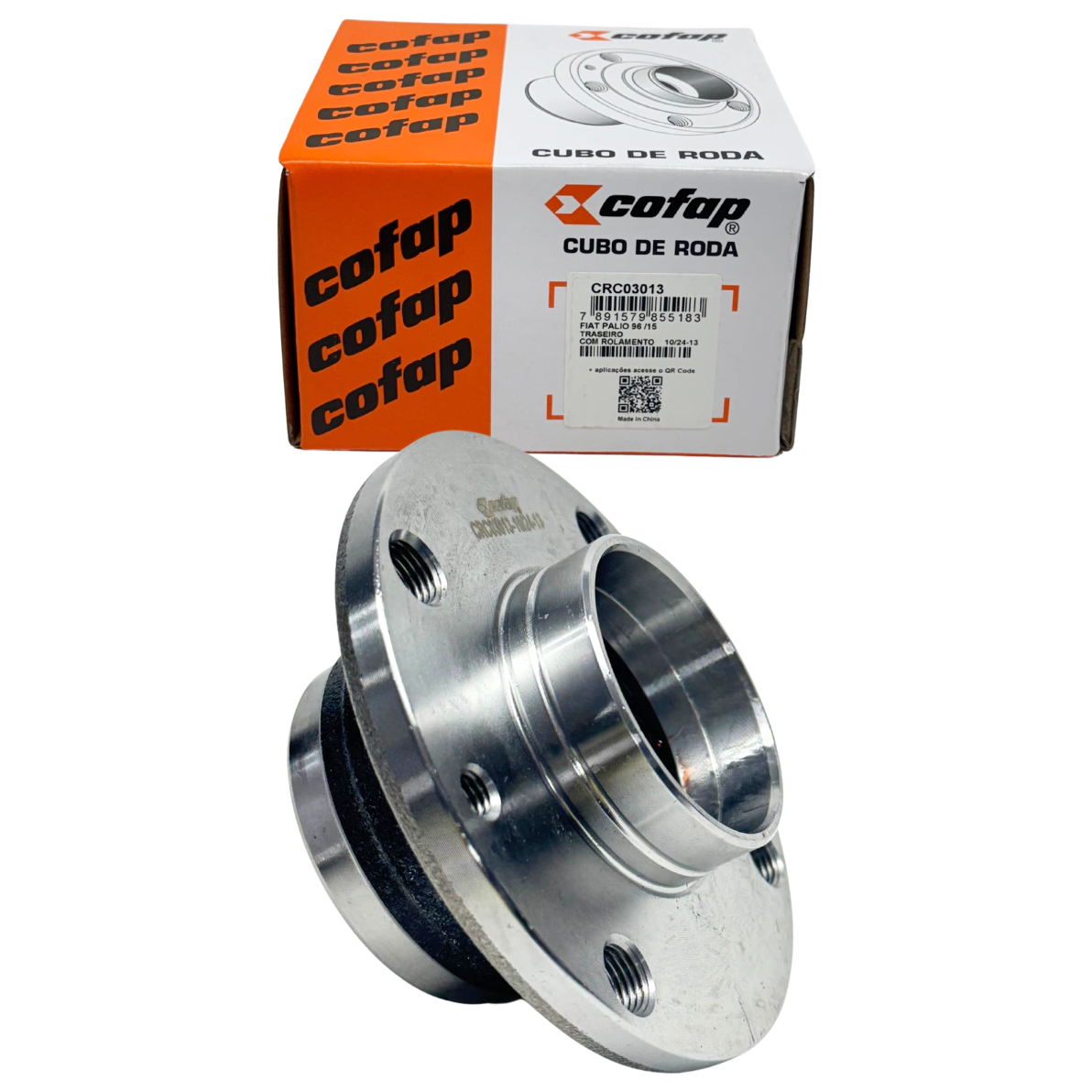 Cubo de Roda Traseiro Direito ou Esquerdo 4 Furos com Rolamento sem ABS - Cofap - CRC03013