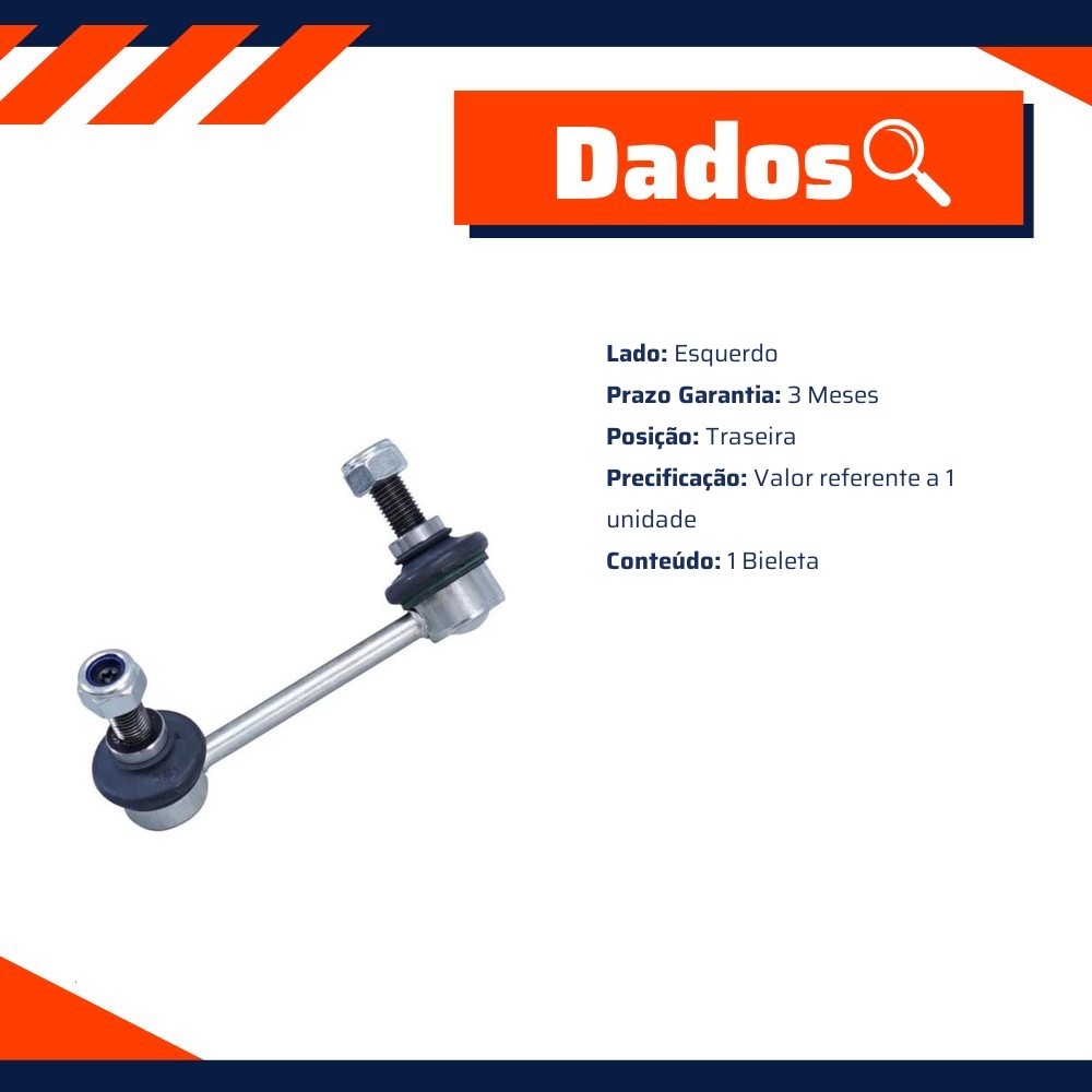 Bieleta Traseira Esquerda para Mitsubishi Pajero Full - Cofap - BTC39117