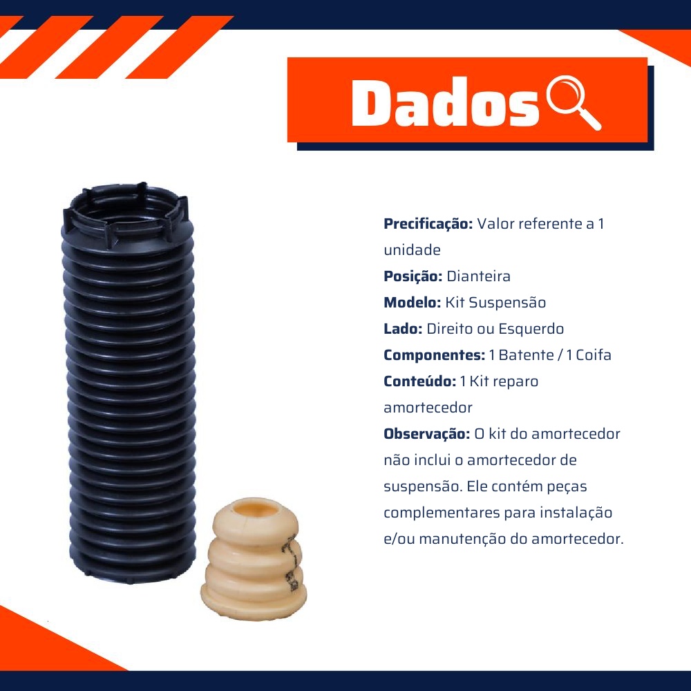 Kit Reparo Amortecedor Dianteiro para Ford Focus e Focus Sedan - Cofap - KSC08124S