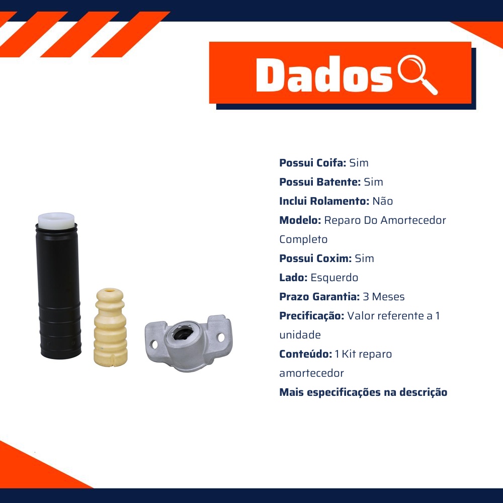 Top Kit Suspensão Traseira Esquerda - Cofap - TKC04119