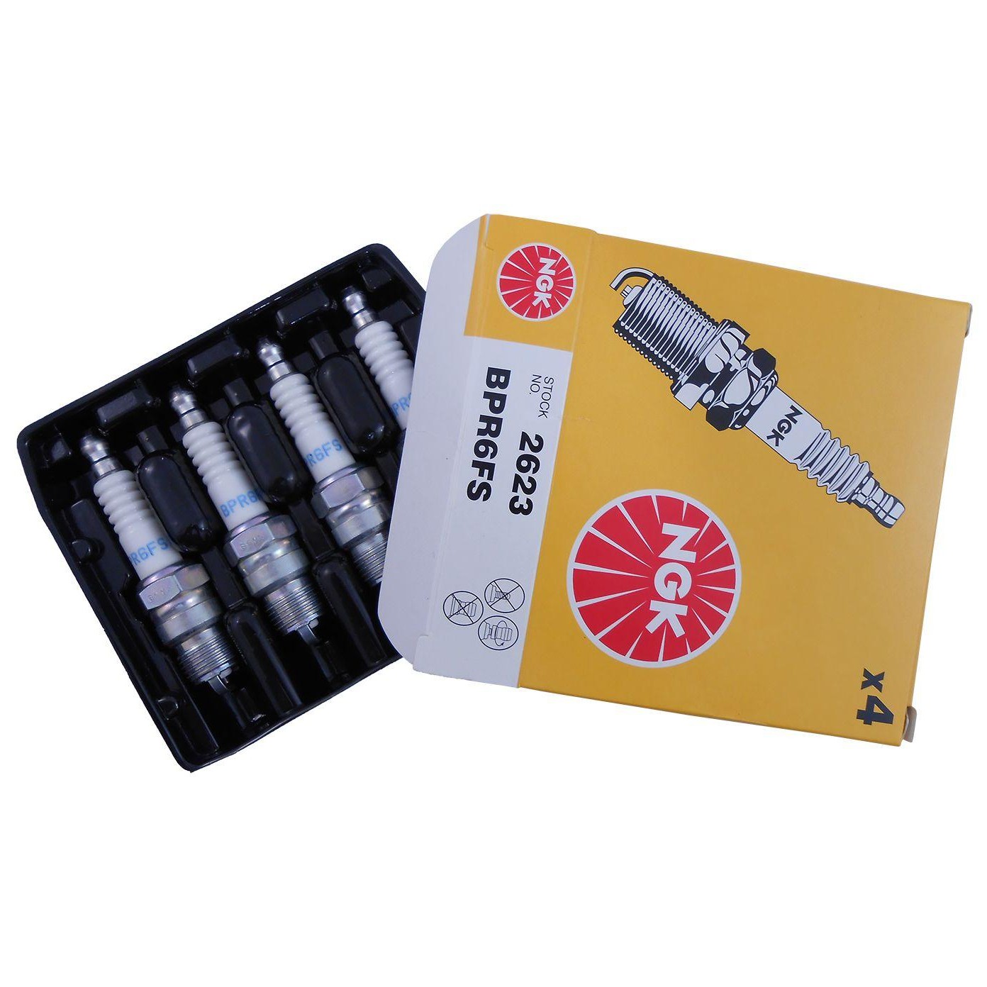 Kit 4 Vela de Ignição - NGK - BPR6FS
